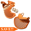 (COMBO) Billet Aluminum Front And Rear Disc Guard for For KTM Husqvarna Gas Gas Stark Varg