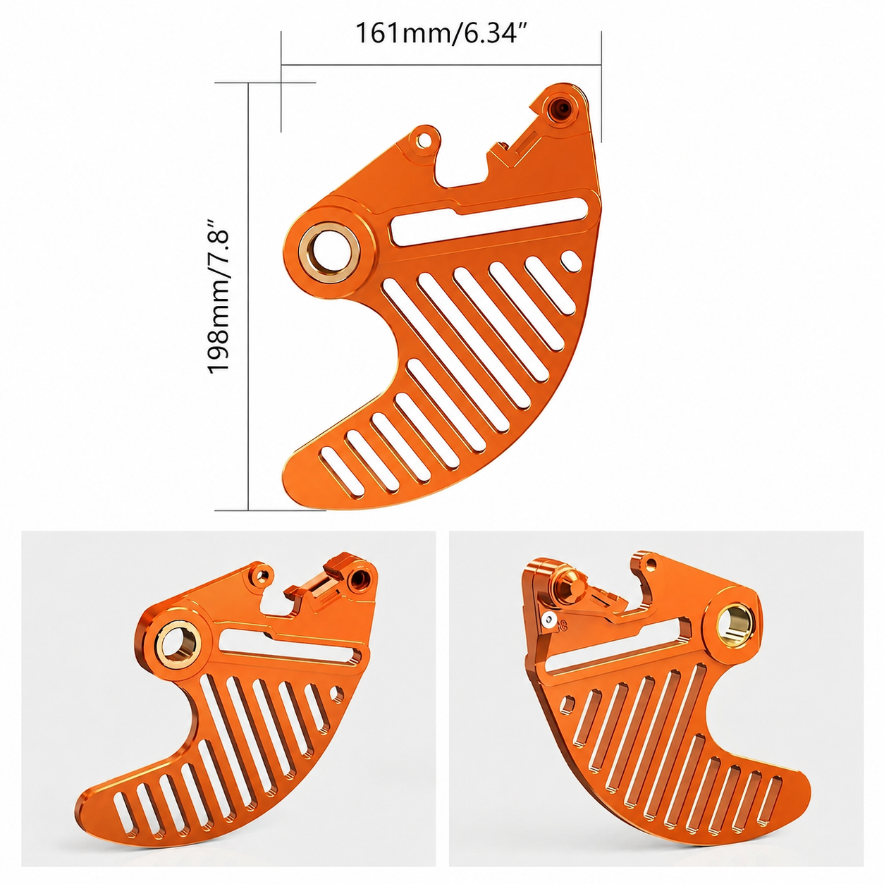 Billet Aluminum Rear Brake Disc Guard For KTM Husqvarna Gas Gas Stark Varg