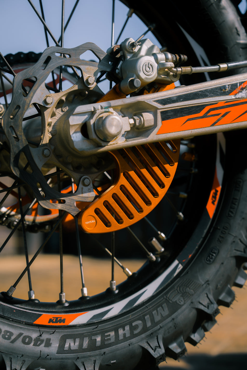 Billet Aluminum Rear Brake Disc Guard For KTM Husqvarna Gas Gas Stark Varg